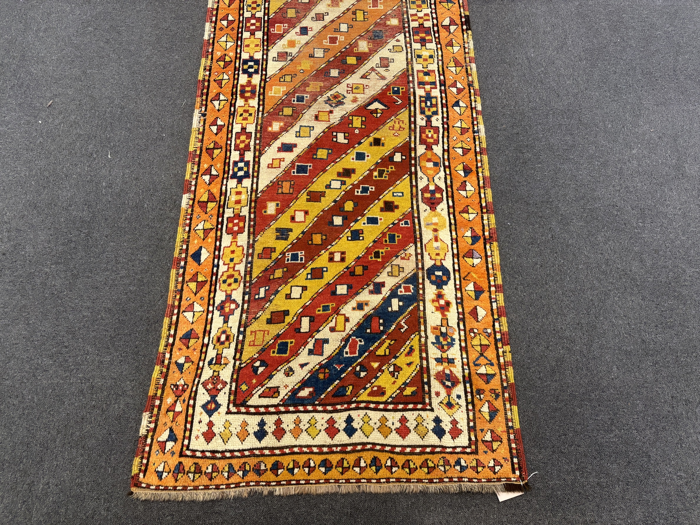 An Azeriabiajan Kurdish Genge antique runner, 296 x 104cm